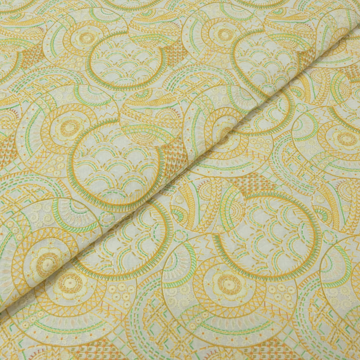 Cotton Position Print Thread Embroidery Fabrics