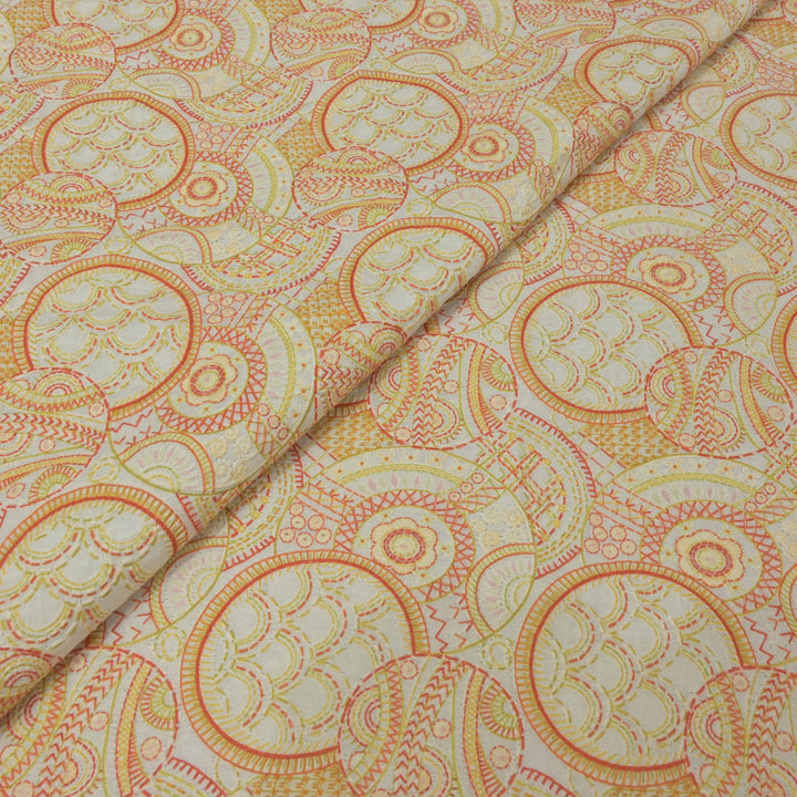 Cotton Position Print Thread Embroidery Fabrics