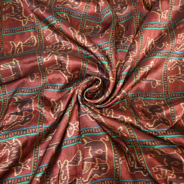 Raw Silk Digital Print Fabrics