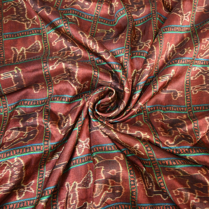 Raw Silk Digital Print Fabrics