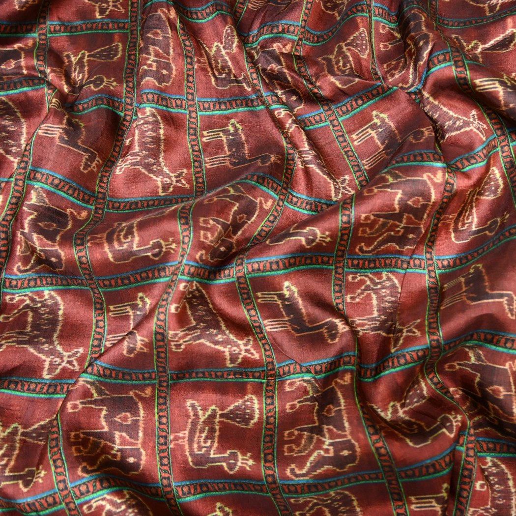 Raw Silk Digital Print Fabrics