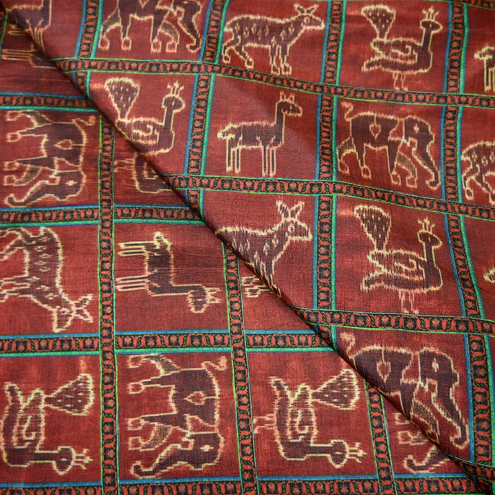 Raw Silk Digital Print Fabrics