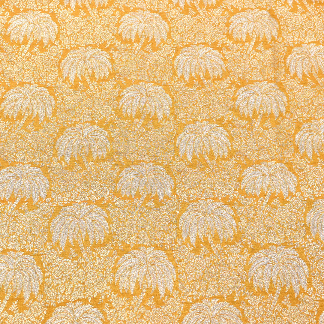Silk Alfi Zari Brocade Fabric – Traditional Designer Brocade Fabric - AS1856-B