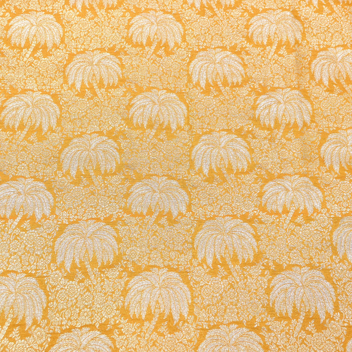 Silk Alfi Zari Brocade Fabric – Traditional Designer Brocade Fabric - AS1856-B