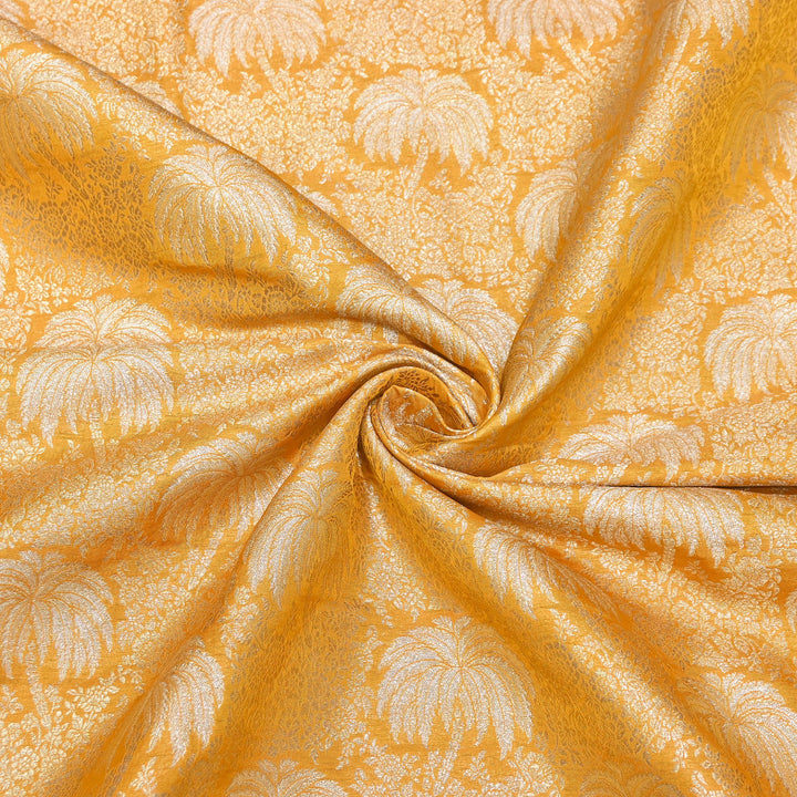 Silk Alfi Zari Brocade Fabric – Traditional Designer Brocade Fabric - AS1856-B