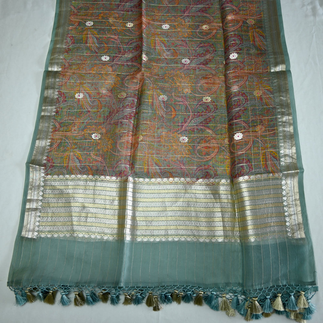 Pure Dupion Silk Unstitched Suit Set