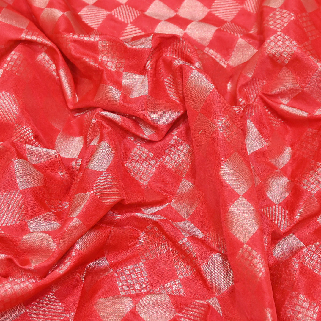 Antique Single Zari Brocade Fabric 44" – Premium Designer Fabric HAR01-3