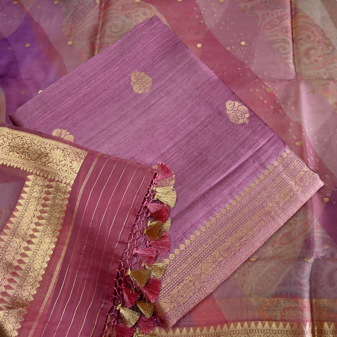 Pure Dupion Silk Unstitched Suit Set