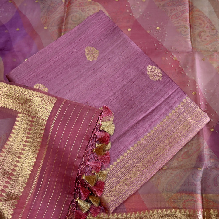 Pure Dupion Silk Unstitched Suit Set