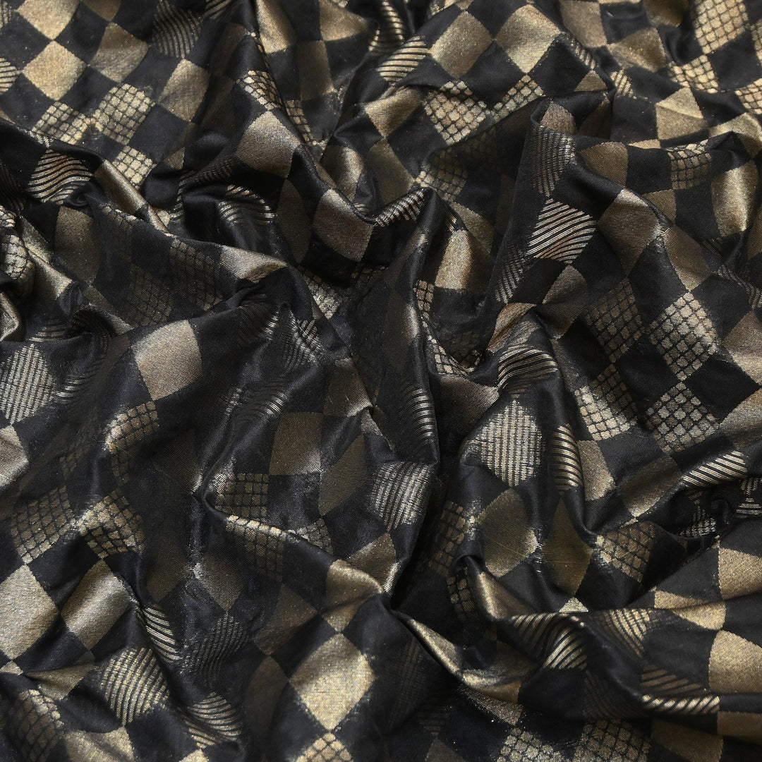 Antique Single Zari Brocade Fabric 44" – Premium Designer Fabric HAR01-6