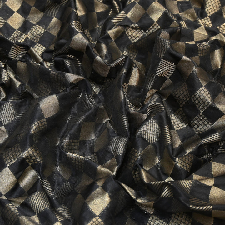 Antique Single Zari Brocade Fabric 44" – Premium Designer Fabric HAR01-6