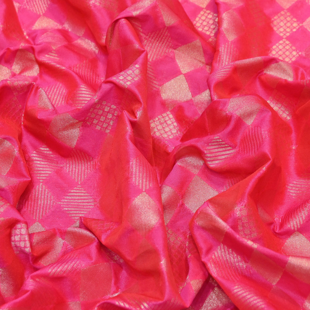 Antique Single Zari Brocade Fabric 44" – Premium Designer Fabric HAR01-9