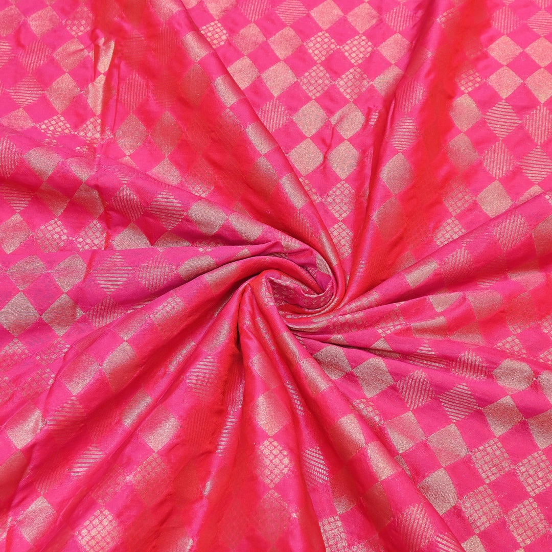 Antique Single Zari Brocade Fabric 44" – Premium Designer Fabric HAR01-9