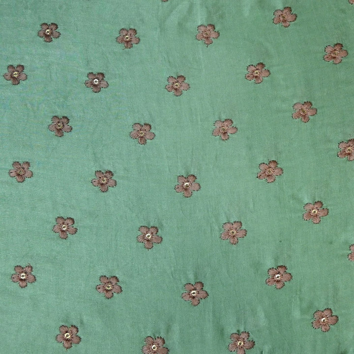 Modal Satin Sequins Embroidery Fabrics