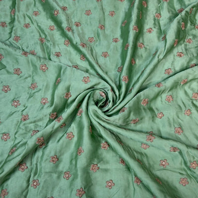 Modal Satin Sequins Embroidery Fabrics