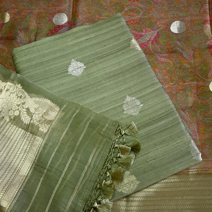 Pure Dupion Silk Unstitched Suit Set