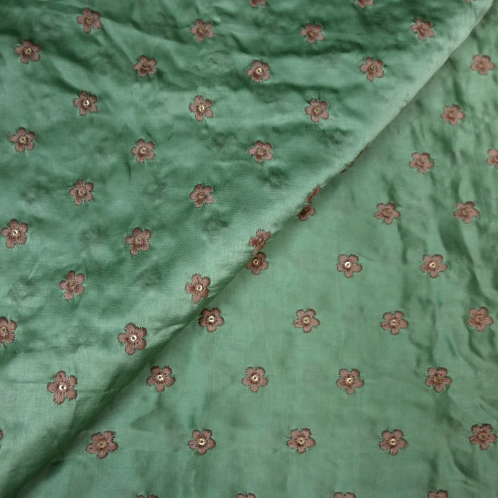 Modal Satin Sequins Embroidery Fabrics