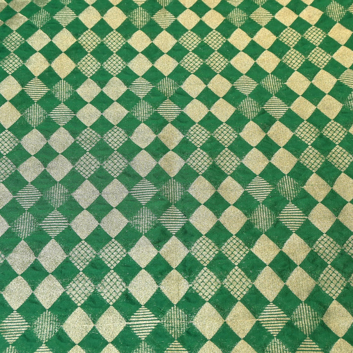 Antique Single Zari Brocade Fabric 44" – Premium Designer Fabric HAR01-12