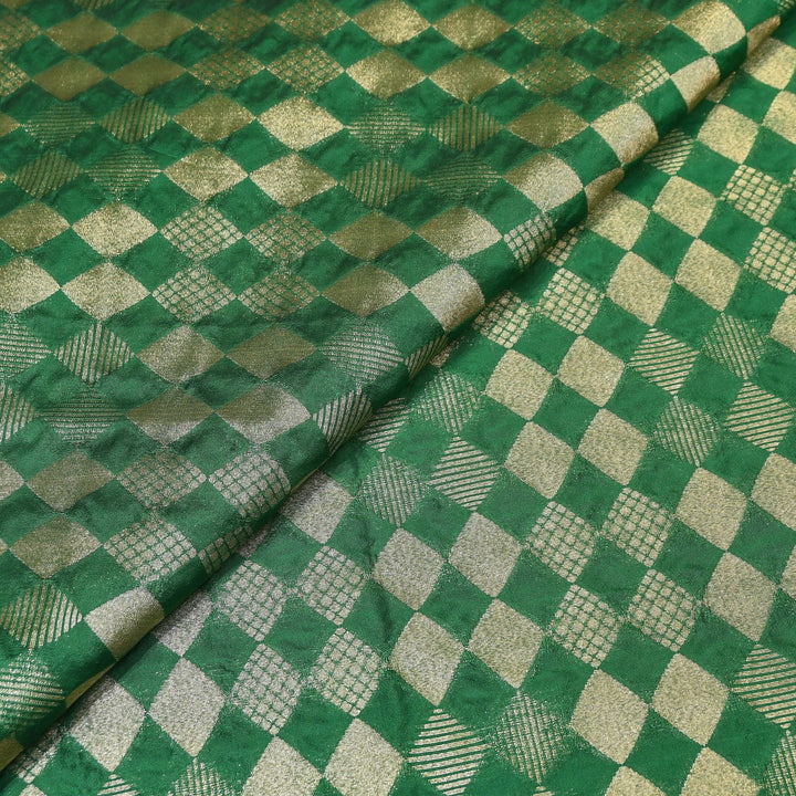 Antique Single Zari Brocade Fabric 44" – Premium Designer Fabric HAR01-12