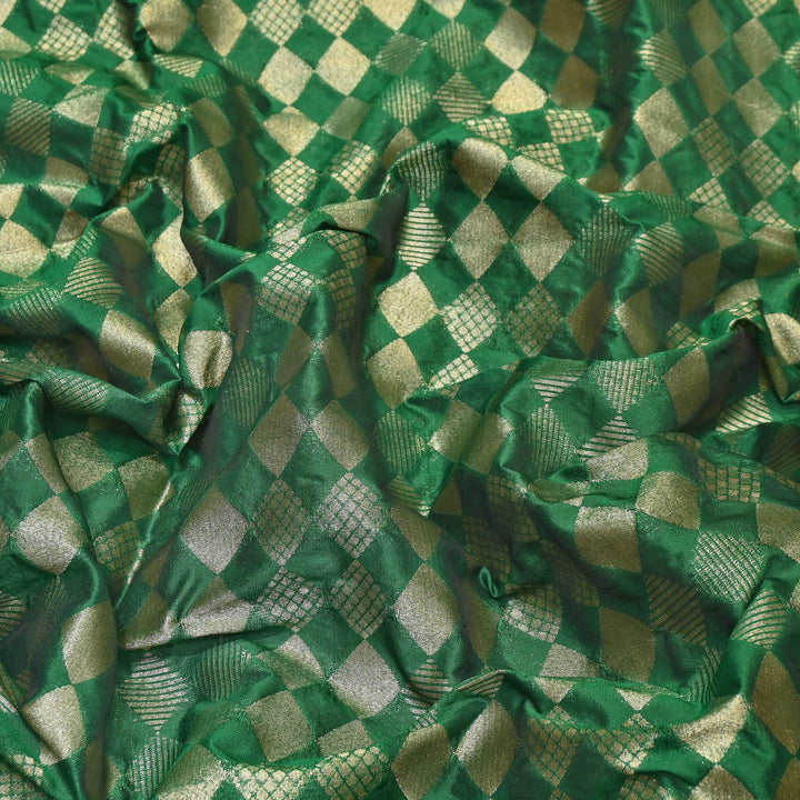 Antique Single Zari Brocade Fabric 44" – Premium Designer Fabric HAR01-12