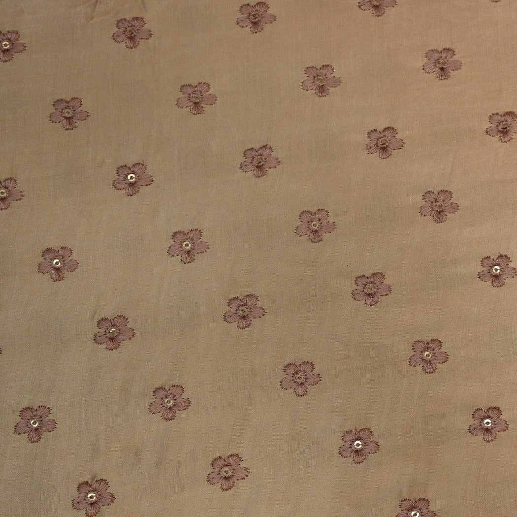 Modal Satin Sequins Embroidery Fabrics