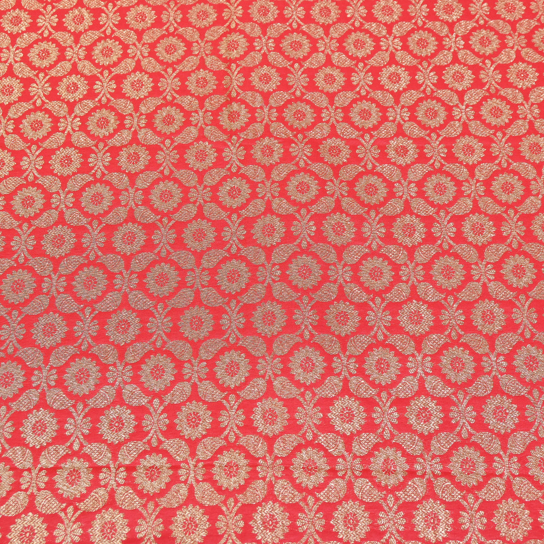 Banarasi Brocade Antique Zari Designer Fabric – Traditional Woven Fabric - ANT230-B