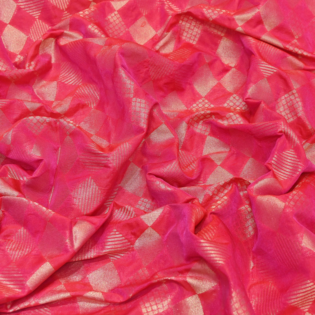 Antique Single Zari Brocade Fabric 44" – Premium Designer Fabric HAR01-13