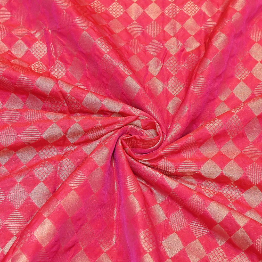 Antique Single Zari Brocade Fabric 44" – Premium Designer Fabric HAR01-13