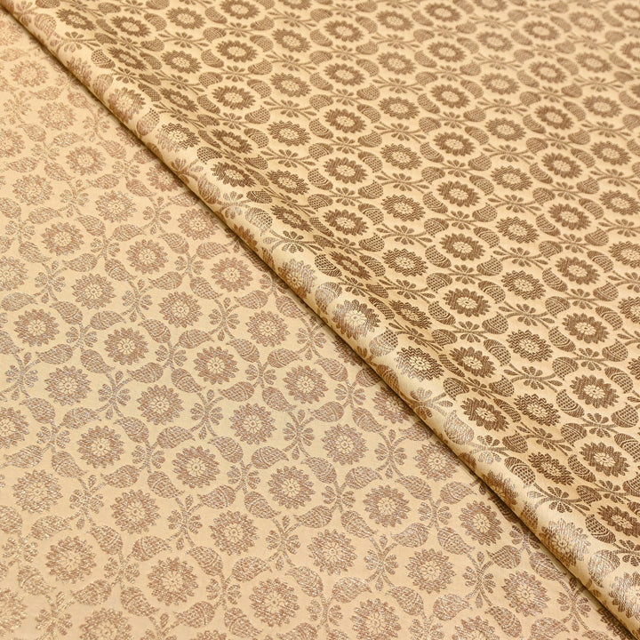Banarasi Brocade Antique Zari Designer Fabric – Traditional Woven Fabric - ANT230-C