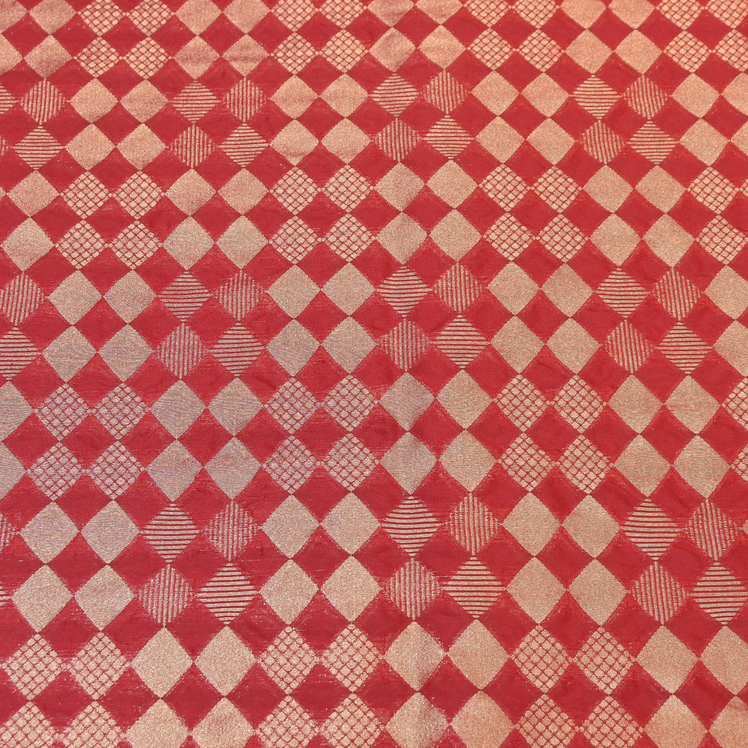 Antique Single Zari Brocade Fabric 44" – Premium Designer Fabric HAR01-5