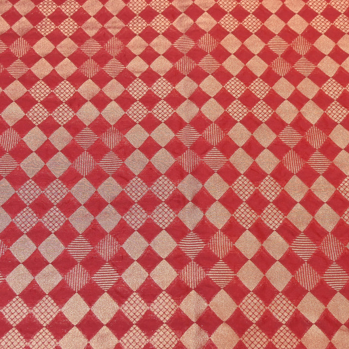 Antique Single Zari Brocade Fabric 44" – Premium Designer Fabric HAR01-5