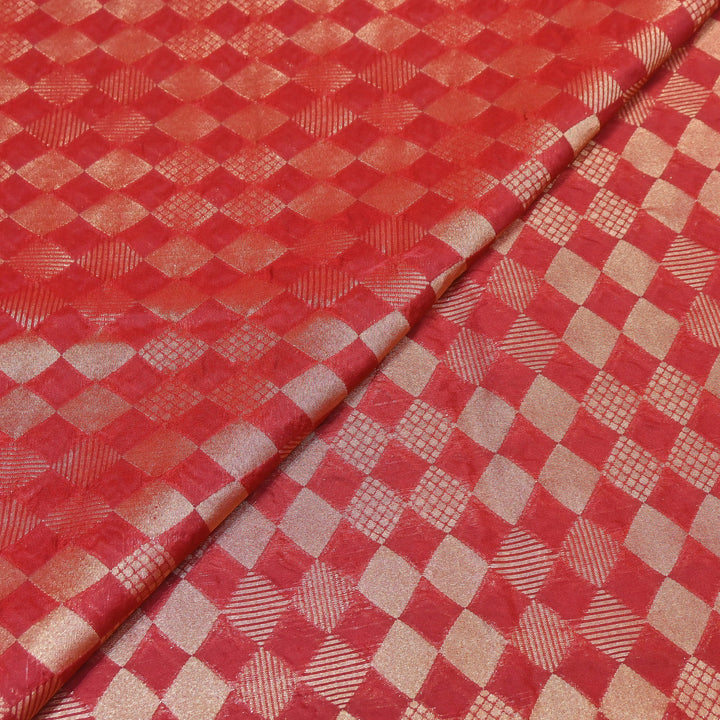 Antique Single Zari Brocade Fabric 44" – Premium Designer Fabric HAR01-5