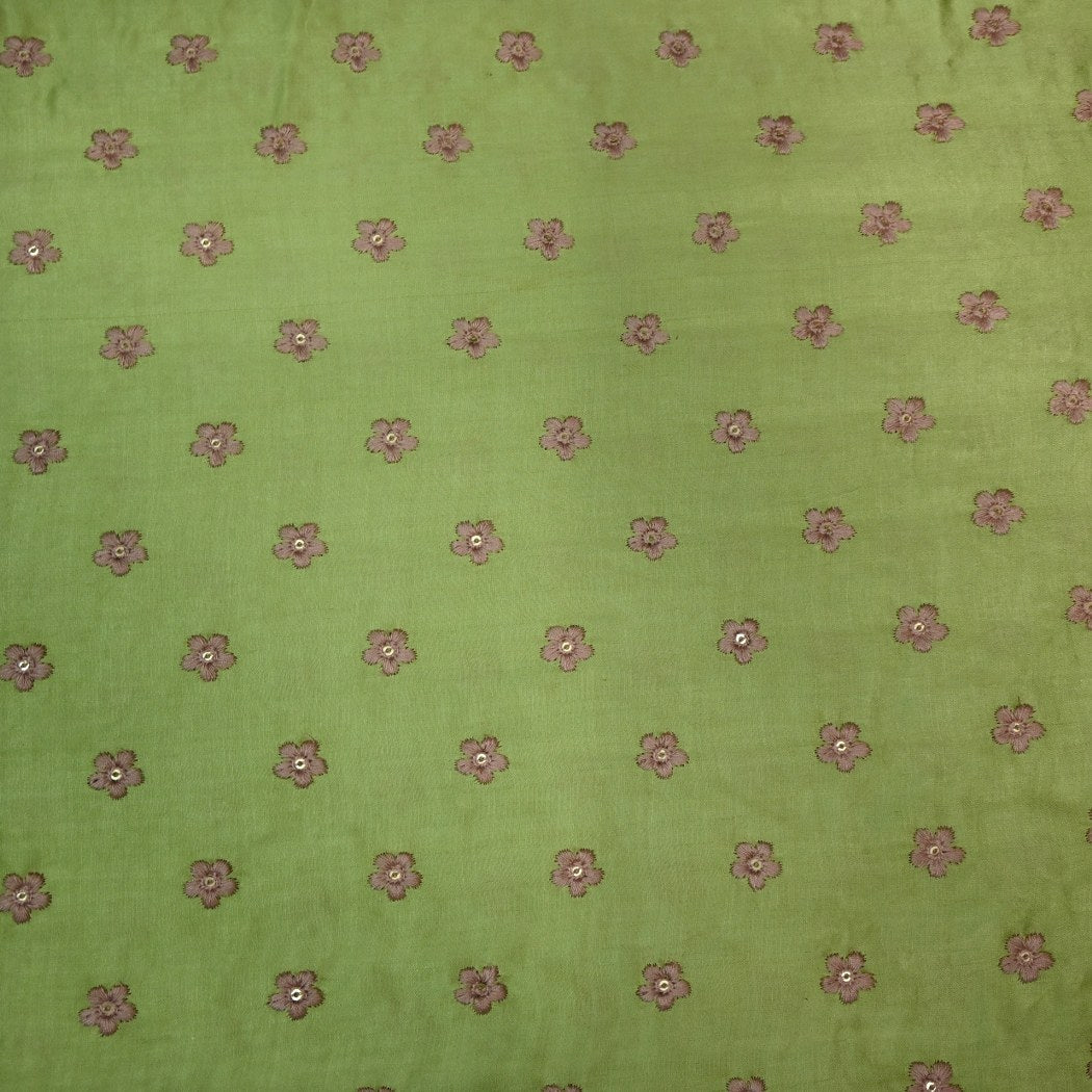 Modal Satin Sequins Embroidery Fabrics