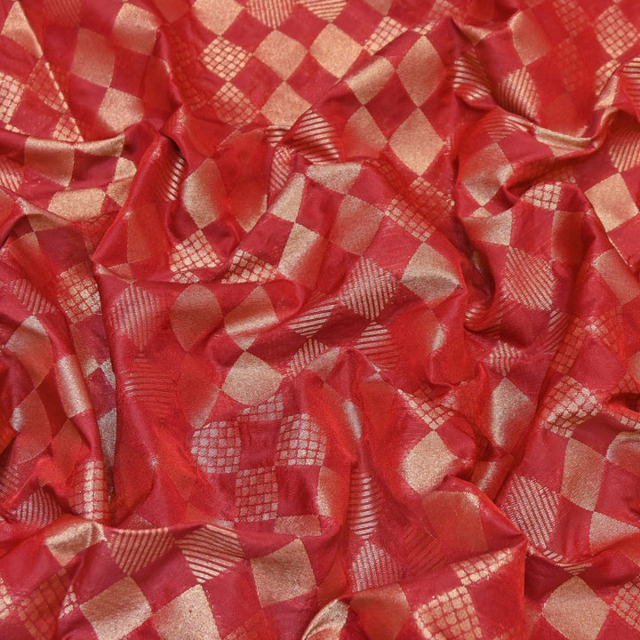 Antique Single Zari Brocade Fabric 44" – Premium Designer Fabric HAR01-5