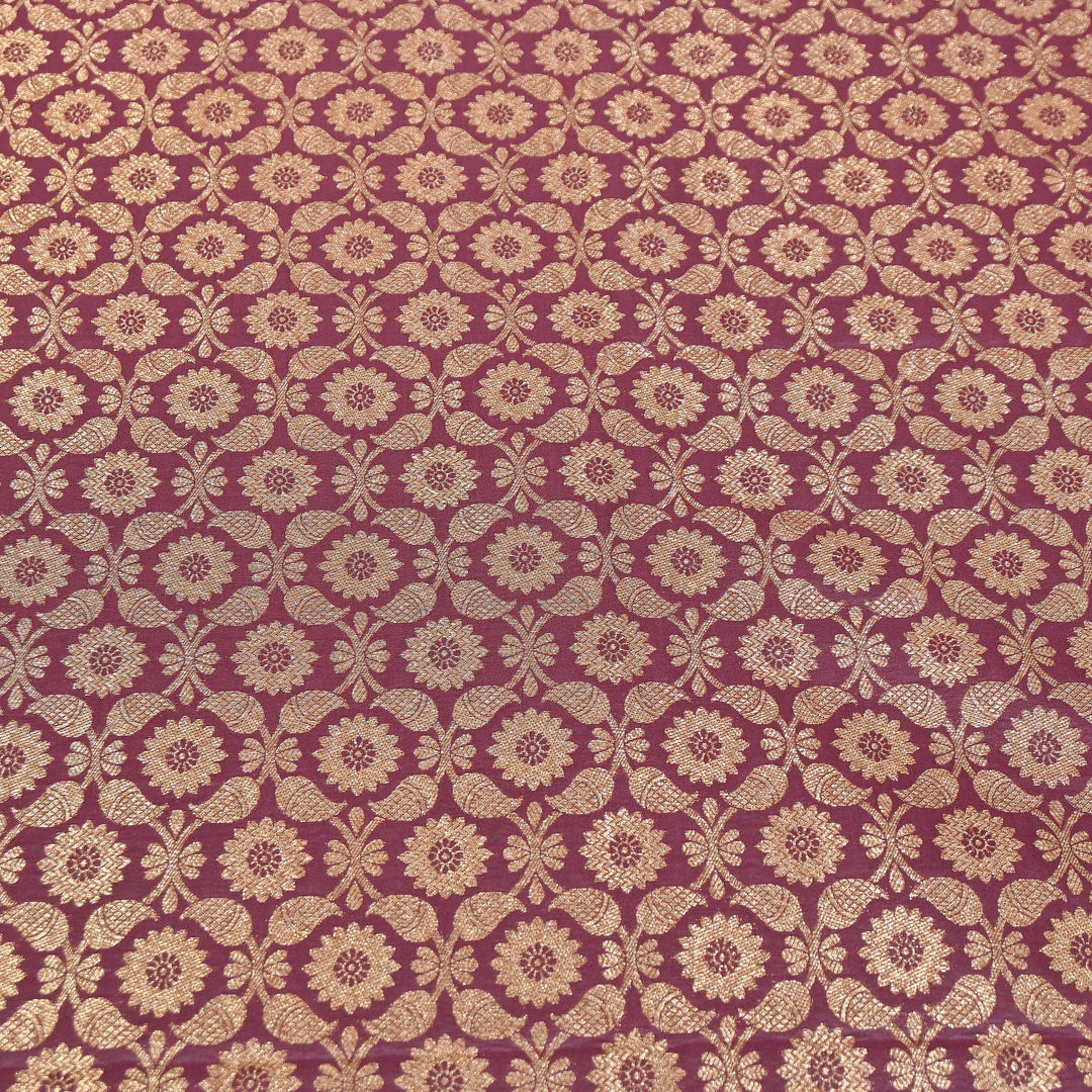 Banarasi Brocade Antique Zari Designer Fabric – Traditional Woven Fabric - ANT230-D