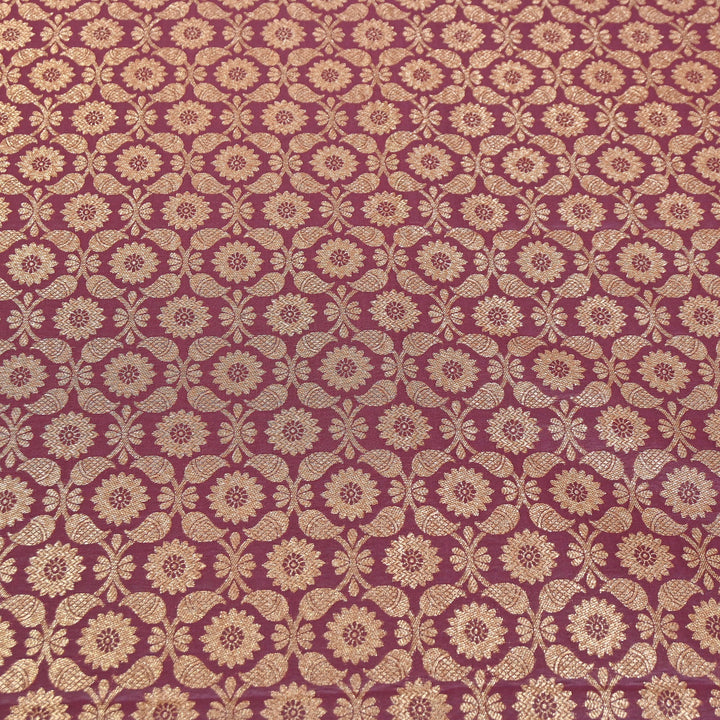 Banarasi Brocade Antique Zari Designer Fabric – Traditional Woven Fabric - ANT230-D