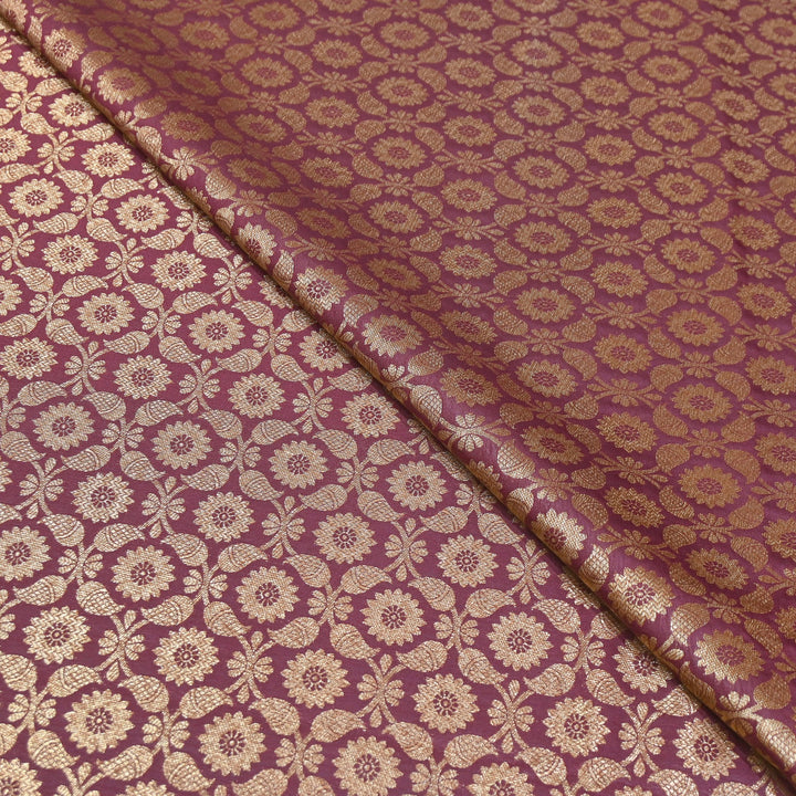 Banarasi Brocade Antique Zari Designer Fabric – Traditional Woven Fabric - ANT230-D
