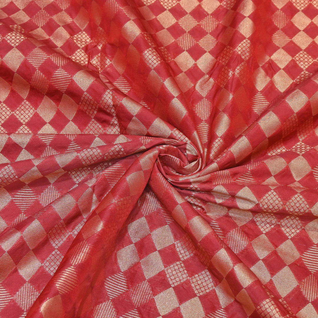 Antique Single Zari Brocade Fabric 44" – Premium Designer Fabric HAR01-5