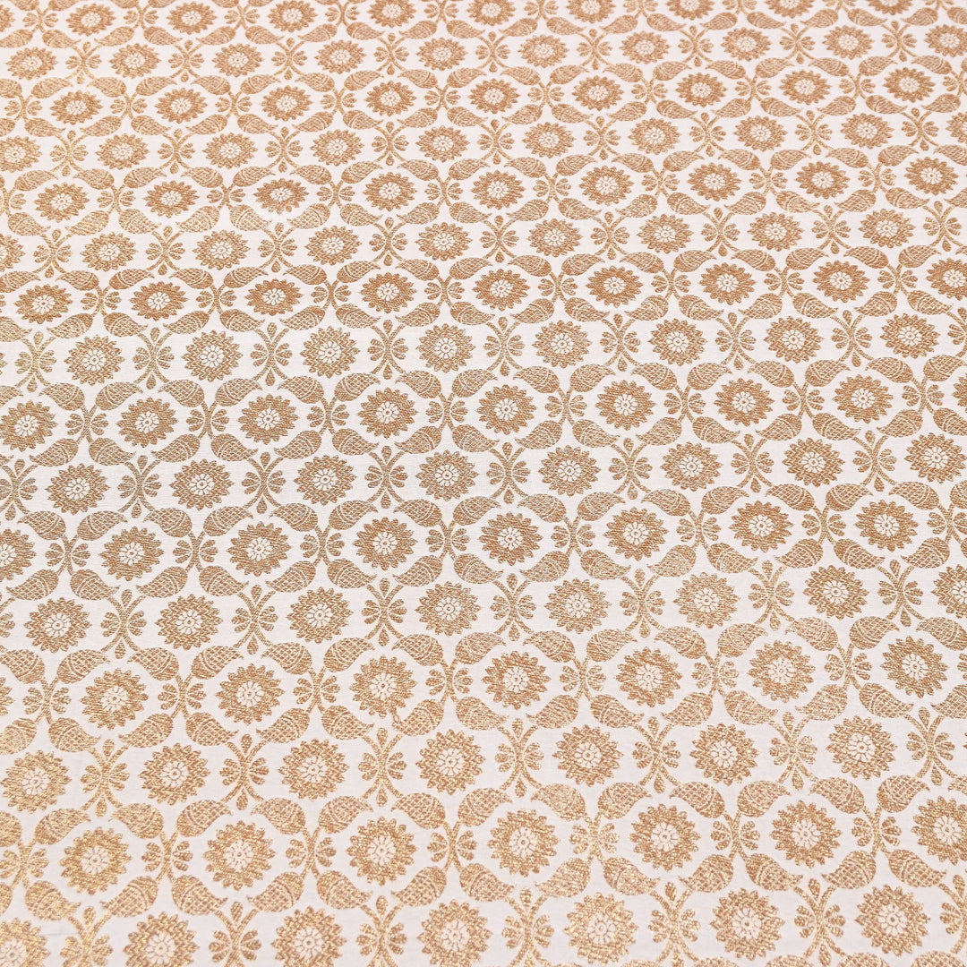 Banarasi Brocade Antique Zari Designer Fabric – Traditional Woven Fabric - ANT230-E