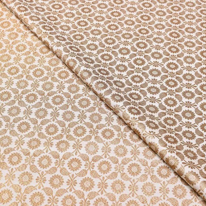 Banarasi Brocade Antique Zari Designer Fabric – Traditional Woven Fabric - ANT230-E