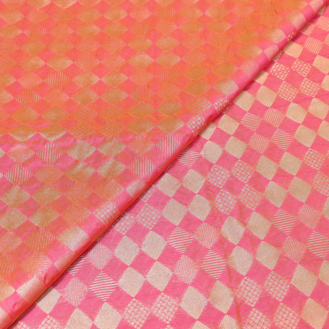 Antique Single Zari Brocade Fabric 44" – Premium Designer Fabric HAR01-2
