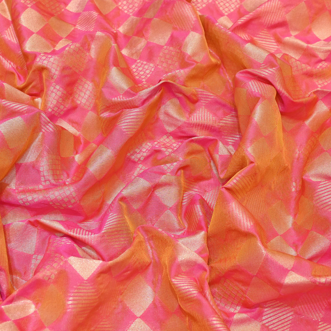 Antique Single Zari Brocade Fabric 44" – Premium Designer Fabric HAR01-2