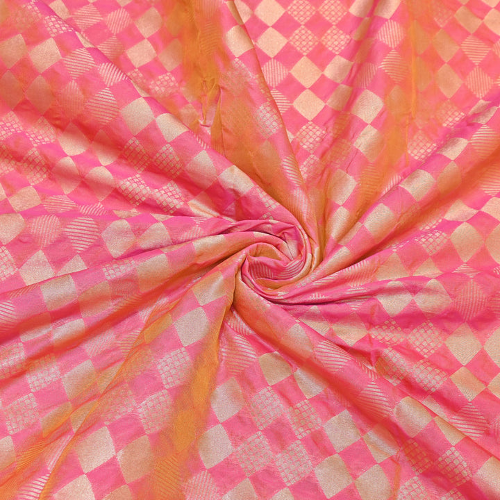 Antique Single Zari Brocade Fabric 44" – Premium Designer Fabric HAR01-2