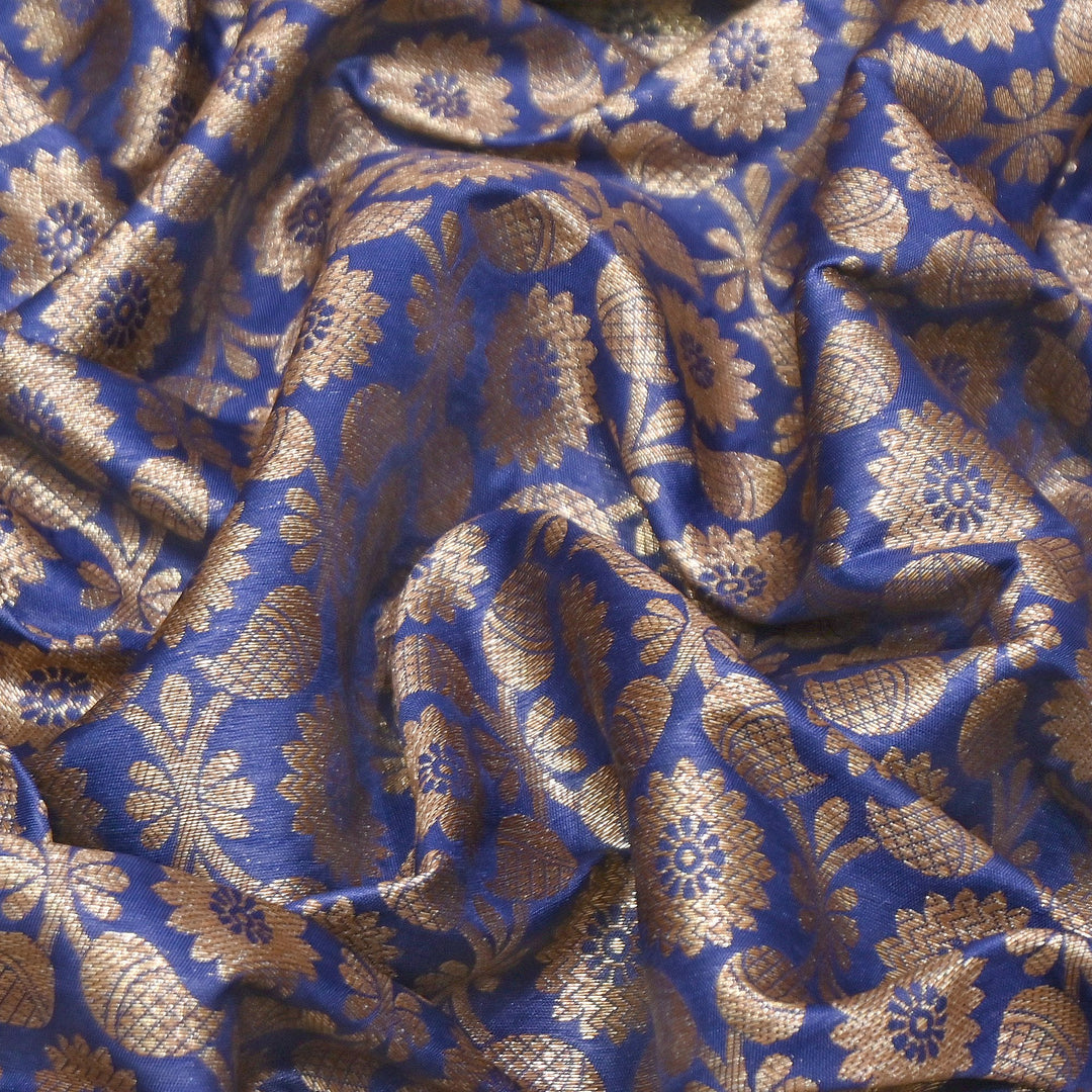 Banarasi Brocade Antique Zari Designer Fabric – Traditional Woven Fabric - ANT230-F