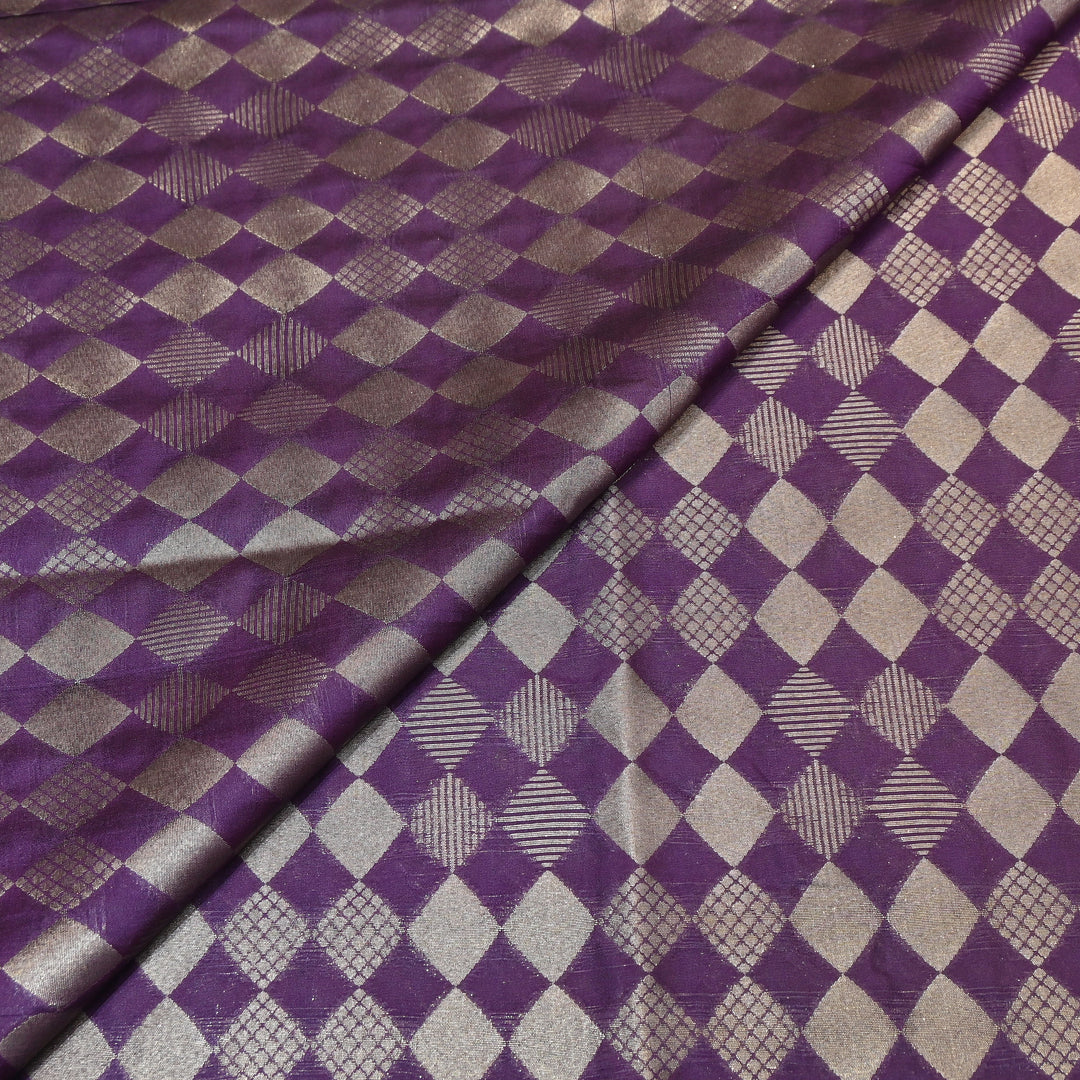 Antique Single Zari Brocade Fabric 44" – Premium Designer Fabric HAR01-1