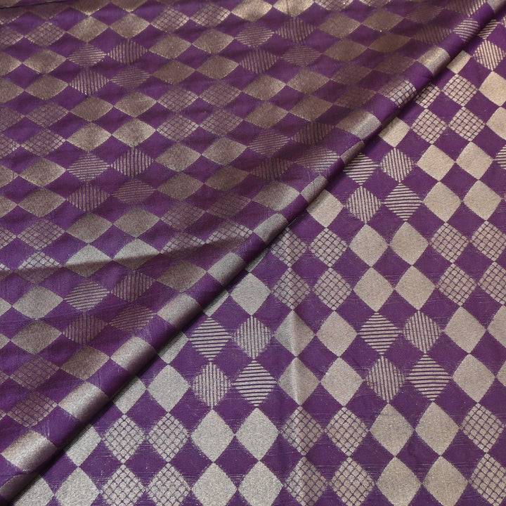Antique Single Zari Brocade Fabric 44" – Premium Designer Fabric HAR01-1