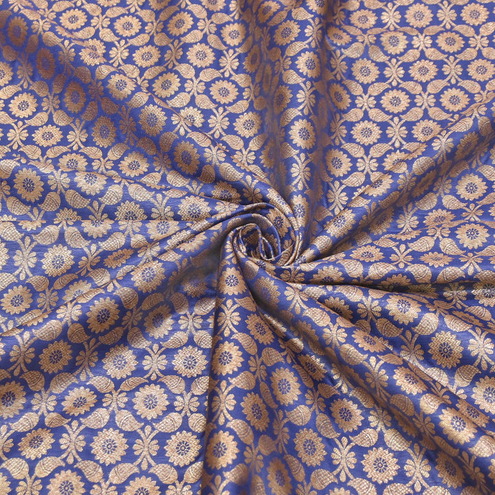 Banarasi Brocade Antique Zari Designer Fabric – Traditional Woven Fabric - ANT230-F