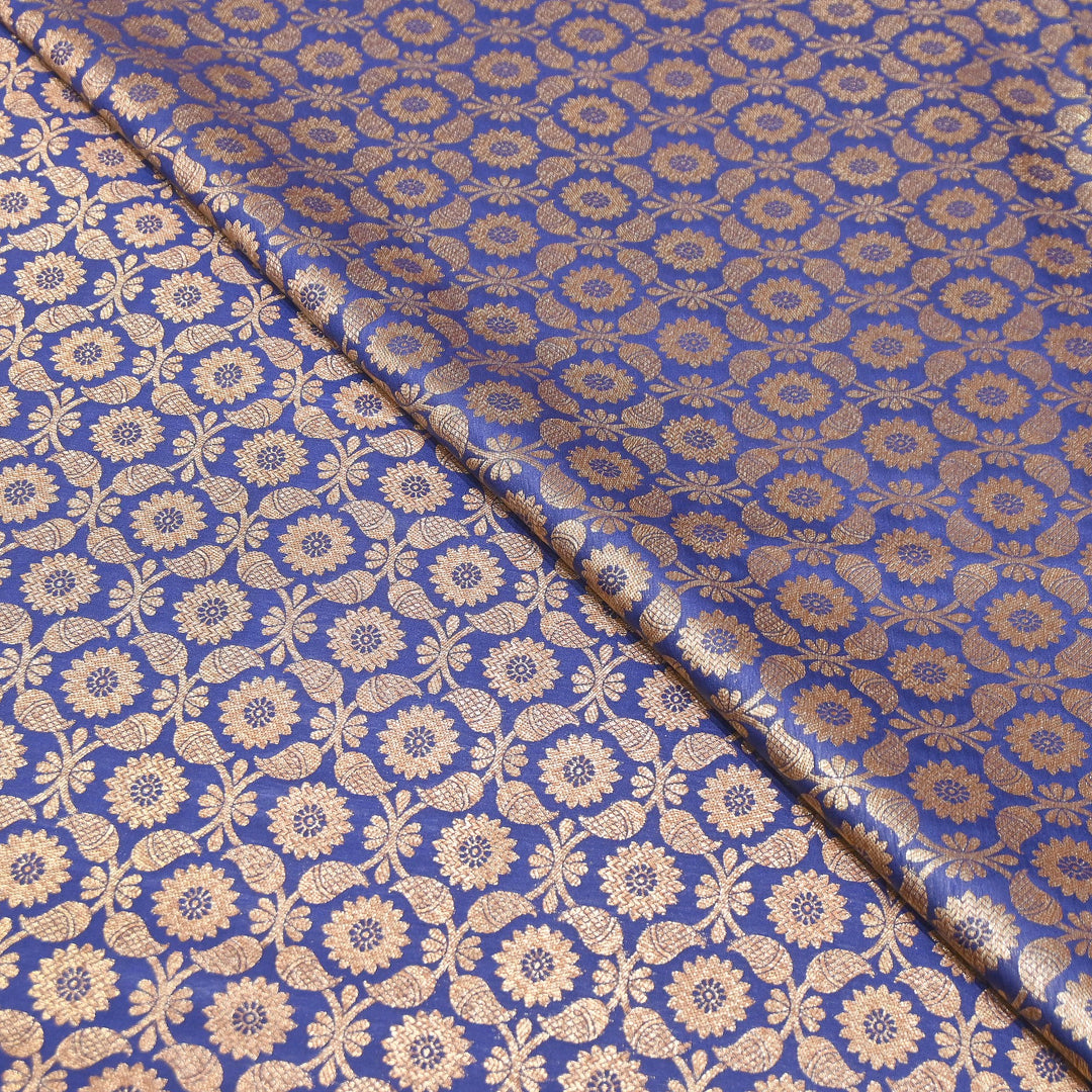 Banarasi Brocade Antique Zari Designer Fabric – Traditional Woven Fabric - ANT230-F