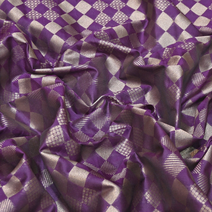 Antique Single Zari Brocade Fabric 44" – Premium Designer Fabric HAR01-1