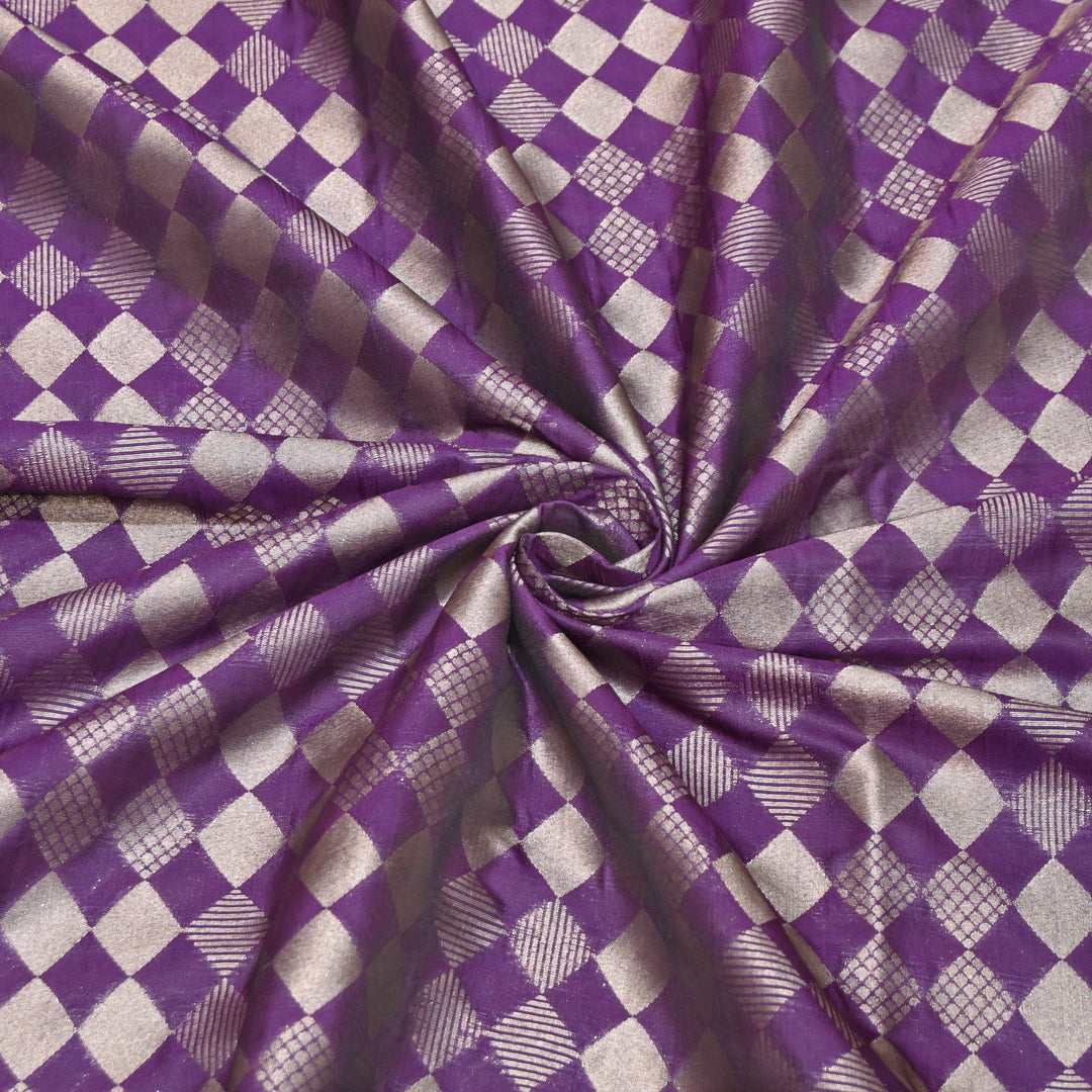 Antique Single Zari Brocade Fabric 44" – Premium Designer Fabric HAR01-1